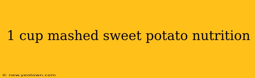 1 cup mashed sweet potato nutrition