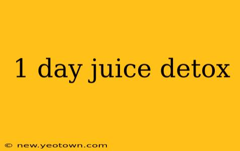 1 day juice detox