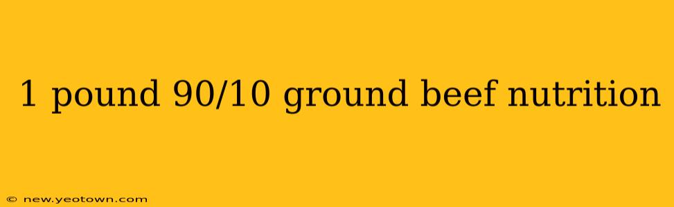 1 pound 90/10 ground beef nutrition
