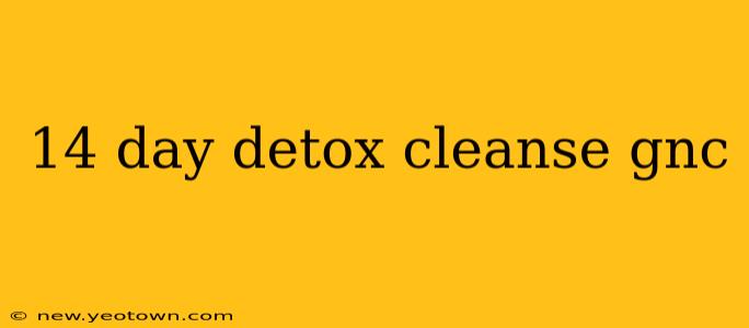 14 day detox cleanse gnc
