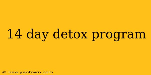 14 day detox program