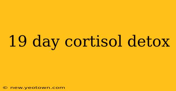 19 day cortisol detox
