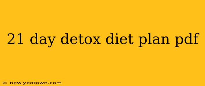 21 day detox diet plan pdf