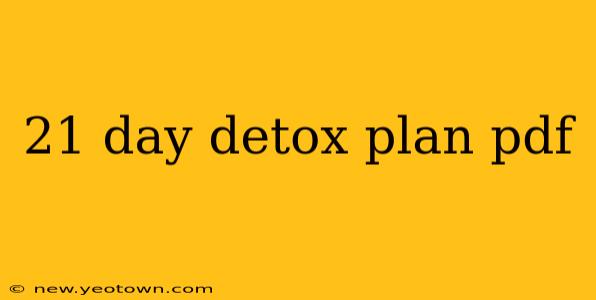 21 day detox plan pdf