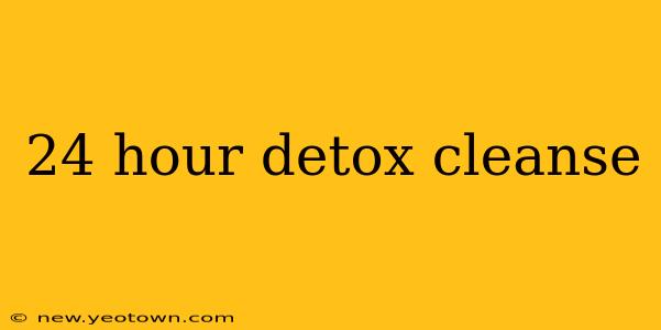 24 hour detox cleanse