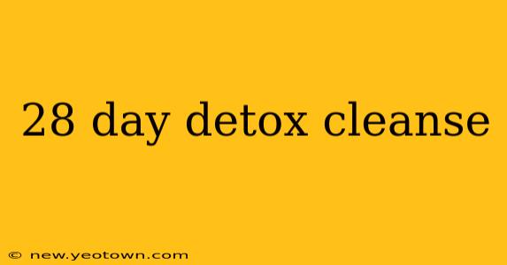 28 day detox cleanse