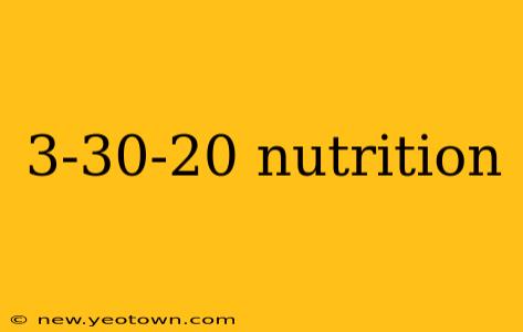 3-30-20 nutrition