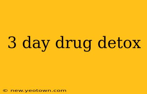 3 day drug detox