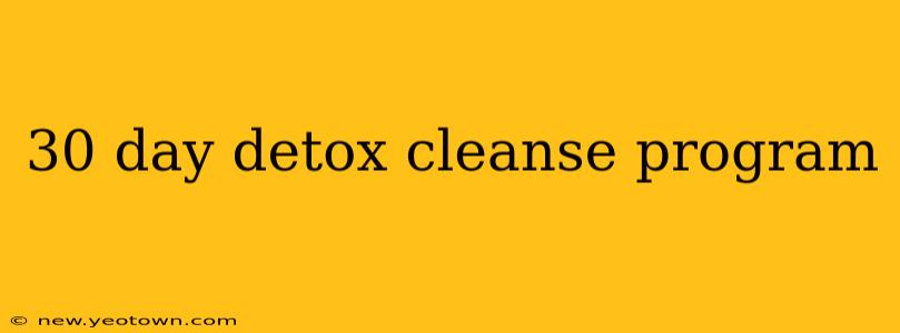 30 day detox cleanse program