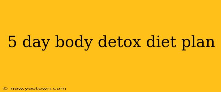 5 day body detox diet plan