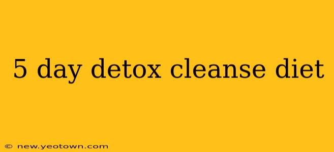 5 day detox cleanse diet