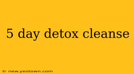5 day detox cleanse
