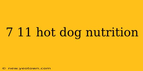 7 11 hot dog nutrition