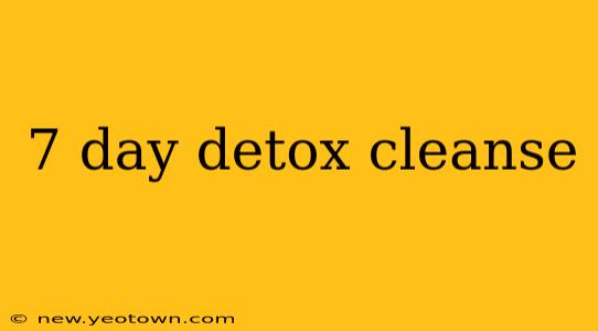 7 day detox cleanse