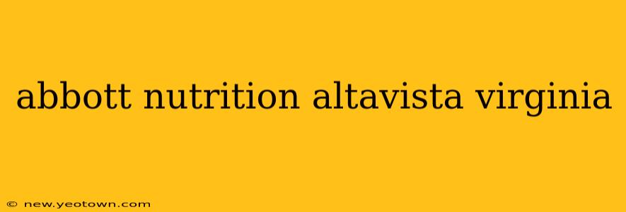 abbott nutrition altavista virginia