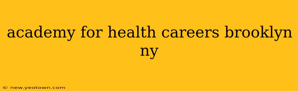 academy for health careers brooklyn ny
