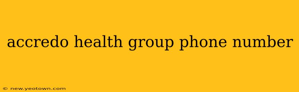 accredo health group phone number