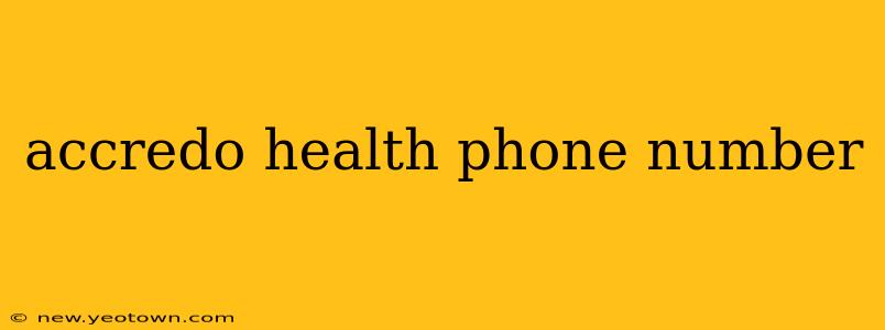 accredo health phone number