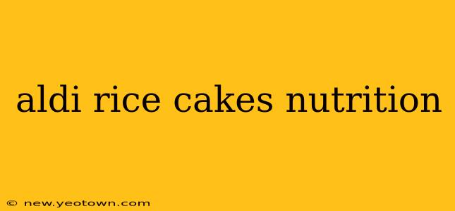 aldi rice cakes nutrition