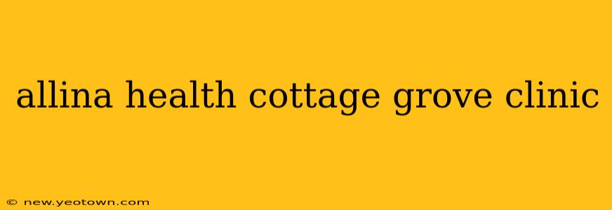 allina health cottage grove clinic