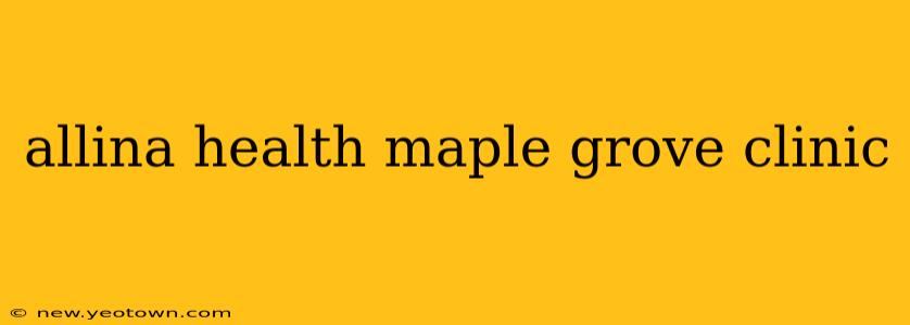 allina health maple grove clinic