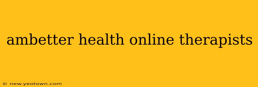 ambetter health online therapists