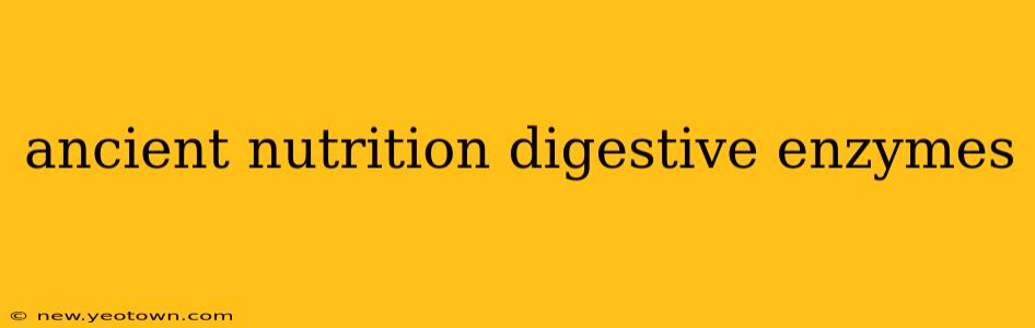 ancient nutrition digestive enzymes
