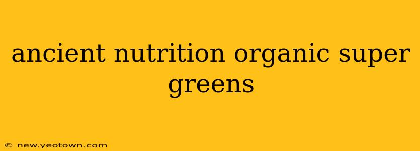 ancient nutrition organic super greens