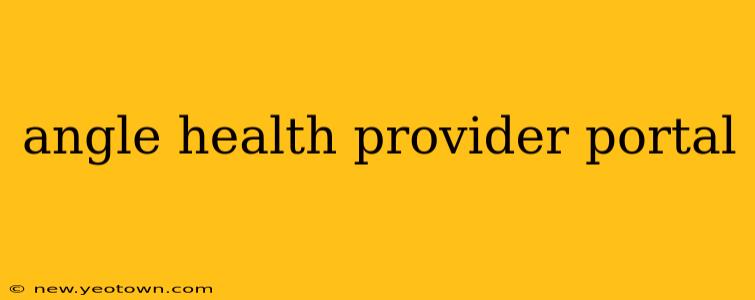 angle health provider portal