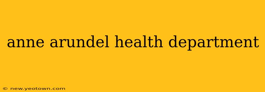 anne arundel health department