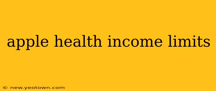 apple health income limits