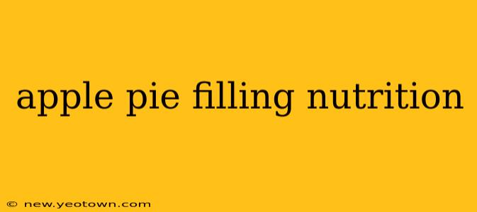 apple pie filling nutrition
