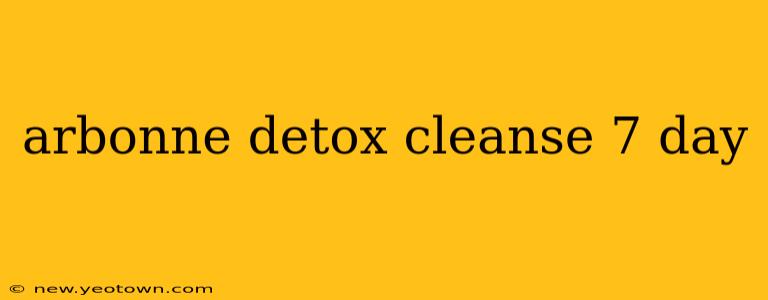 arbonne detox cleanse 7 day