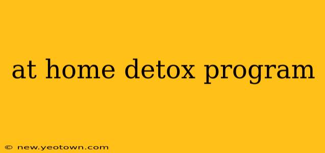 at home detox program
