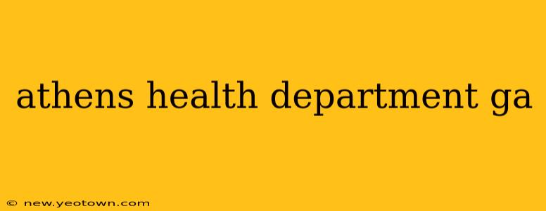 athens health department ga