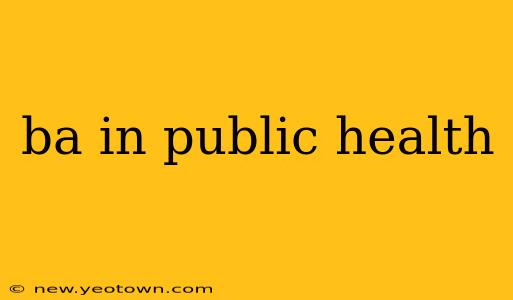 ba in public health