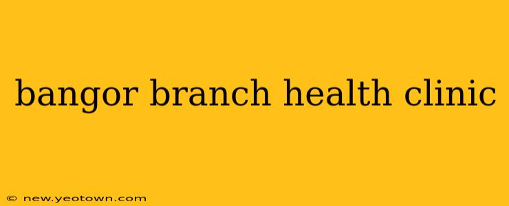 bangor branch health clinic