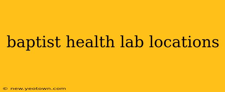 baptist health lab locations