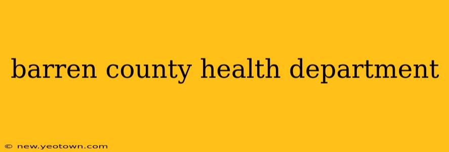 barren county health department