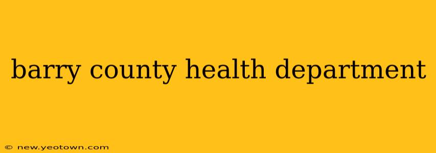 barry county health department