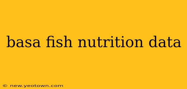 basa fish nutrition data