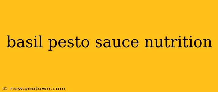 basil pesto sauce nutrition