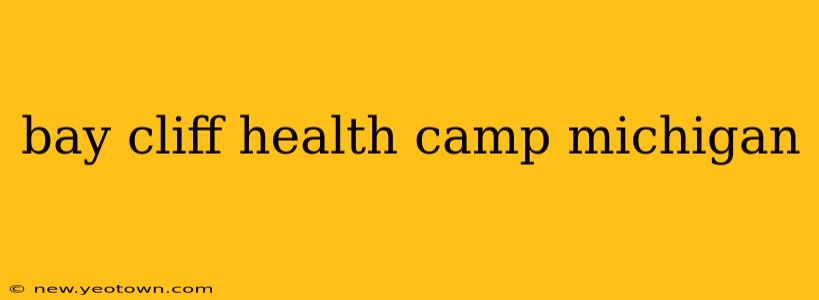 bay cliff health camp michigan