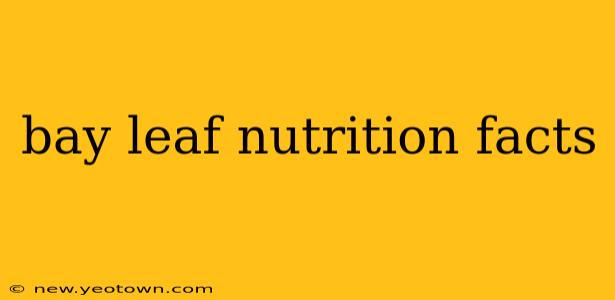 bay leaf nutrition facts