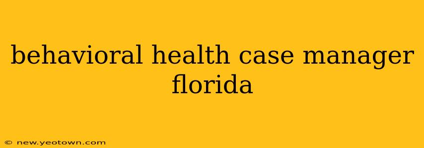 behavioral health case manager florida
