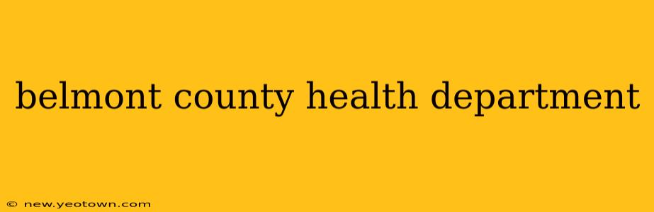 belmont county health department