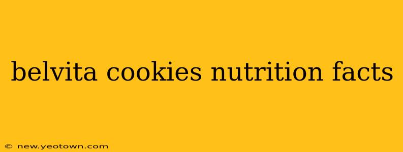 belvita cookies nutrition facts