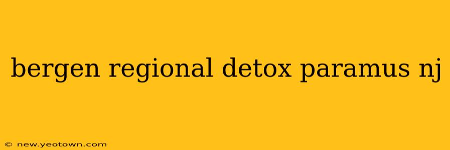 bergen regional detox paramus nj