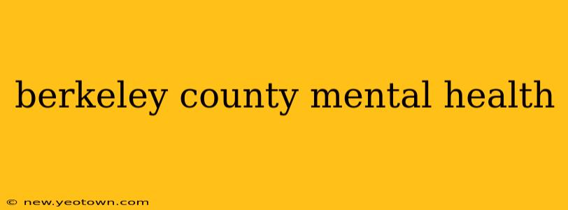 berkeley county mental health