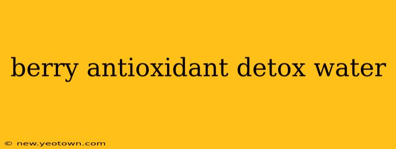 berry antioxidant detox water
